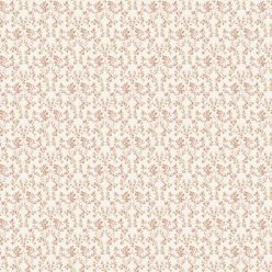   ICH Small Prints vlies anyagú beige, barna, piros színű virágos romantikus tapéta