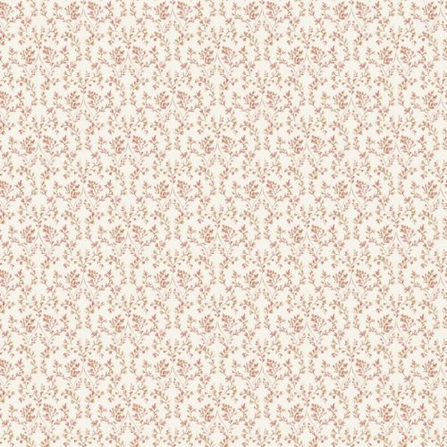 ICH Small Prints vlies anyagú beige, barna, piros színű virágos romantikus tapéta