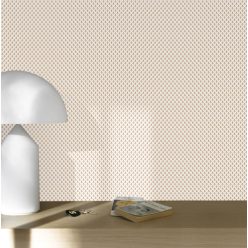   ICH Small Prints vlies anyagú beige, piros színű virágos romantikus tapéta