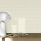 ICH Small Prints vlies anyagú fehér, mustársárga, szürke színű geometriai romantikus tapéta