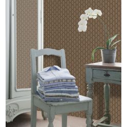   ICH Small Prints vlies anyagú barna, beige, rózsaszín színű geometriai romantikus tapéta