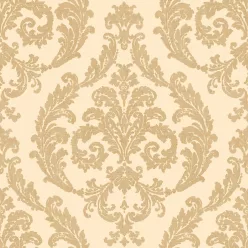   Galerie Palazzo 2 vinyl, vlies anyagú, beige, arany színű, barokk, Klasszikus tapéta
