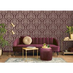   Galerie Palazzo 2 vinyl, vlies anyagú, barna, bordó színű, barokk, Klasszikus tapéta