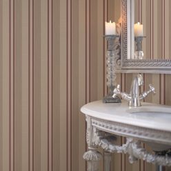   Galerie Palazzo 2 vinyl, vlies anyagú, barna, bordó színű, csíkos, Klasszikus tapéta