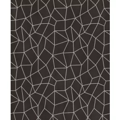   Galerie SPECIAL FX 2 vinyl, vlies anyagú, fekete, ezüst színű, geometriai , Modern tapéta