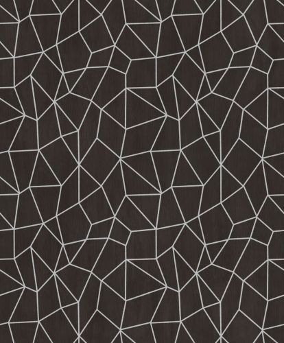 Galerie SPECIAL FX 2 vinyl, vlies anyagú, fekete, ezüst színű, geometriai , Modern tapéta