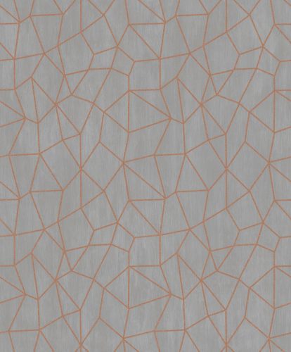 Galerie SPECIAL FX 2 vinyl, vlies anyagú, barna, bronz színű, geometriai, Modern tapéta