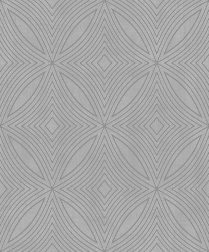Galerie SPECIAL FX 2 vinyl, vlies anyagú, szürke, ezüst színű, geometriai, Modern tapéta