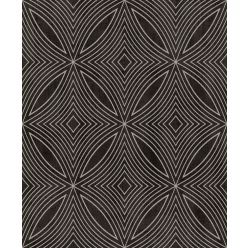   Galerie SPECIAL FX 2 vinyl, vlies anyagú, fekete, ezüst színű, geometriai, Modern tapéta