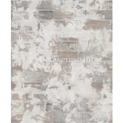   Galeria Wallcoverings Natural Fx 2 vlies, vinyl anyagú szürke, barna színű koptatott, téglamintás modern tapéta