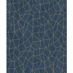   Galerie SPECIAL FX 2 vinyl, vlies anyagú, kék, arany színű, geometriai , Modern tapéta