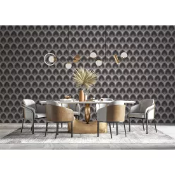   Galerie SPECIAL FX 2 vinyl, vlies anyagú, barna, rosegold színű, art deco, Modern tapéta