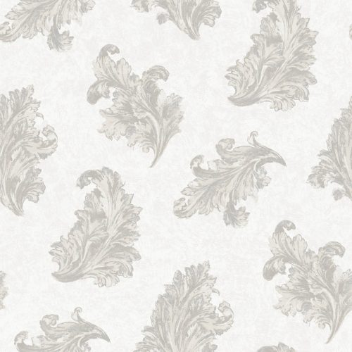Galerie Palazzo 2 vinyl, vlies anyagú, szürke, beige színű, leveles, barokk, Klasszikus tapéta