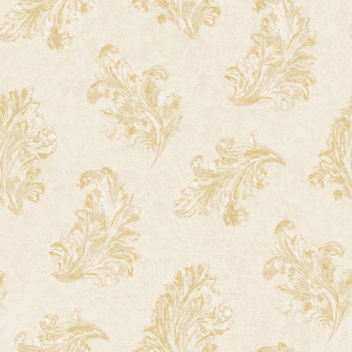 Galerie Palazzo 2 vinyl, vlies anyagú, beige, barna színű, leveles, barokk, Klasszikus tapéta