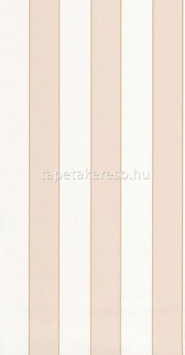 Caselio GOLDEN AGE vlies, vinyl anyagú fehér, beige, arany színű csíkos modern tapéta
