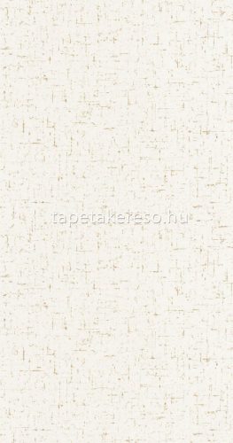 Caselio GOLDEN AGE vlies, vinyl anyagú fehér, arany színű textilhatású, spriccelt modern tapéta
