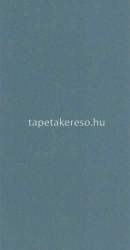 Caselio GOLDEN AGE vlies, vinyl anyagú kék, arany színű textilhatású, spriccelt modern tapéta