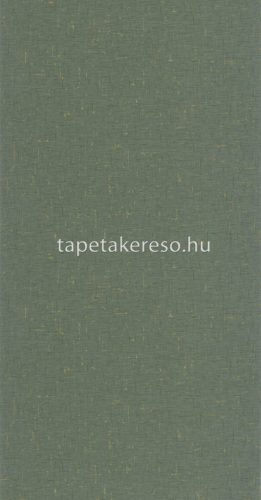 Caselio GOLDEN AGE vlies, vinyl anyagú zöld, arany színű textilhatású, spriccelt modern tapéta