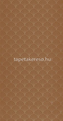 Caselio GOLDEN AGE vlies, vinyl anyagú barna, arany színű art deco modern tapéta