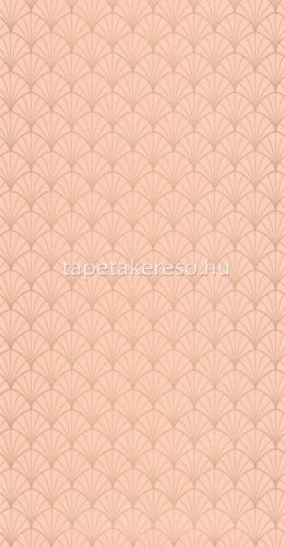 Caselio GOLDEN AGE vlies, vinyl anyagú barack, arany színű art deco modern tapéta