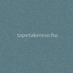   Caselio Gaze vlies, vinyl anyagú türkiz, arany színű egyszínű, textílhatású, struktúrált modern tapéta