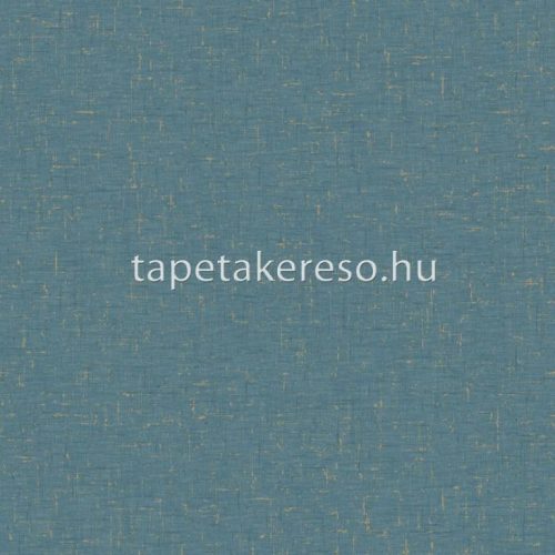 Caselio Gaze vlies, vinyl anyagú türkiz, arany színű egyszínű, textílhatású, struktúrált modern tapéta