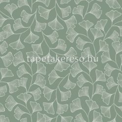   Caselio GREEN & CO vlies anyagú türkiz színű leveles modern tapéta