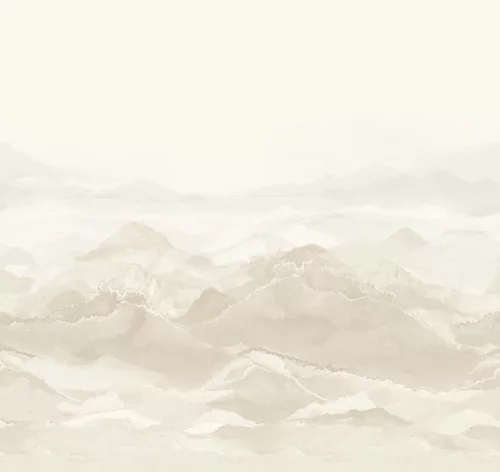 SketchTwenty3 Geneva vlies anyagú, beige, törtfehér színű, hegyvidék, Modern poszter