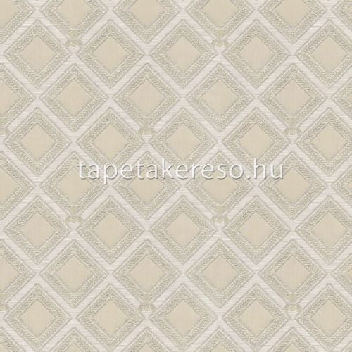 Gianfranco Ferre Gianfranco Ferre Home No.3 vlies, vinyl anyagú beige, törtfehér, gyöngyház színű bourbon liliom, geometriai klasszikus tapéta