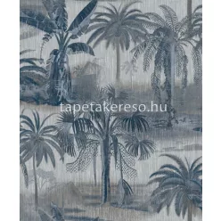   Prestige Wallcoverings Blossom vlies anyagú kék, szürke színű fás, leveles modern tapéta