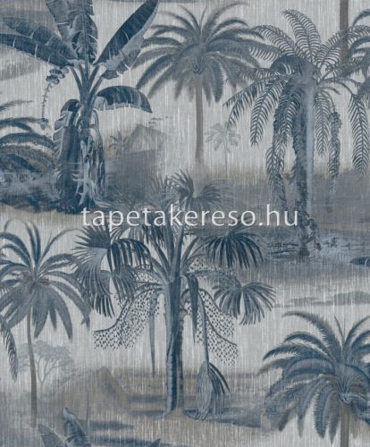 Prestige Wallcoverings Blossom vlies anyagú kék, szürke színű fás, leveles modern tapéta