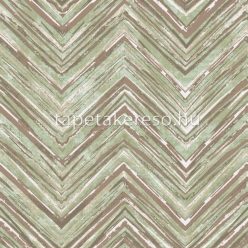   Prestige Wallcoverings Blossom vlies anyagú zöld, türkiz, arany színű chevron modern tapéta