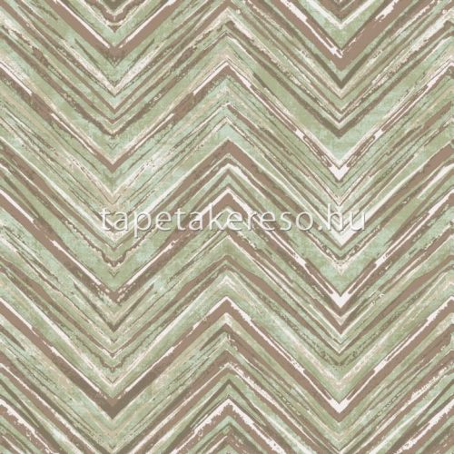 Prestige Wallcoverings Blossom vlies anyagú zöld, türkiz, arany színű chevron modern tapéta