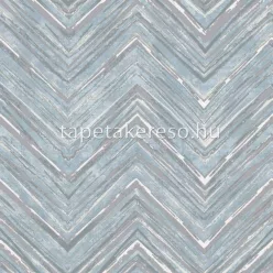   Prestige Wallcoverings Blossom vlies anyagú kék, ezüst színű chevron modern tapéta