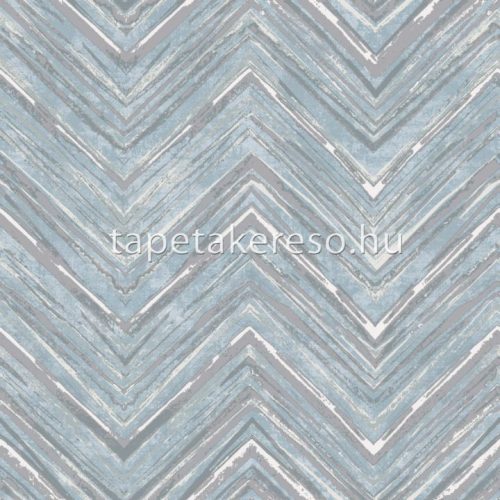 Prestige Wallcoverings Blossom vlies anyagú kék, ezüst színű chevron modern tapéta
