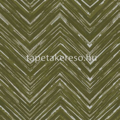 Prestige Wallcoverings Blossom vlies anyagú zöld, arany színű chevron modern tapéta