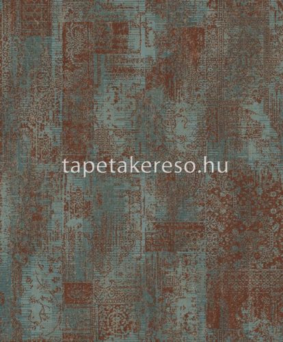 Prestige Wallcoverings Blossom vlies anyagú barna, türkiz színű keleties modern tapéta