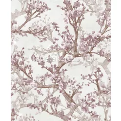   Prestige Wallcoverings Blossom vlies anyagú szürke, mályva színű virágos modern tapéta