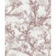Prestige Wallcoverings Blossom vlies anyagú szürke, mályva színű virágos modern tapéta