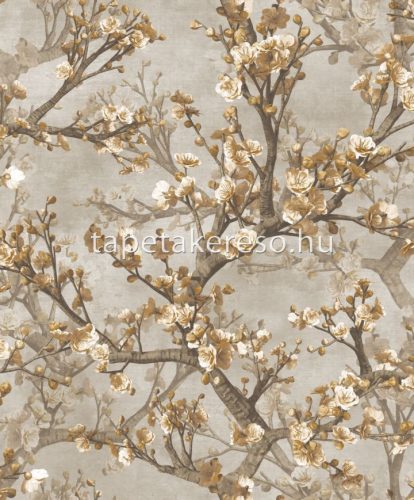 Prestige Wallcoverings Blossom vlies anyagú beige, barna színű virágos modern tapéta