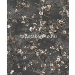   Prestige Wallcoverings Blossom vlies anyagú szürke, barna, fehér színű virágos modern tapéta