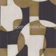Casadeco Gallery vlies anyagú beige, barna, fekete, arany színű geometriai modern tapéta