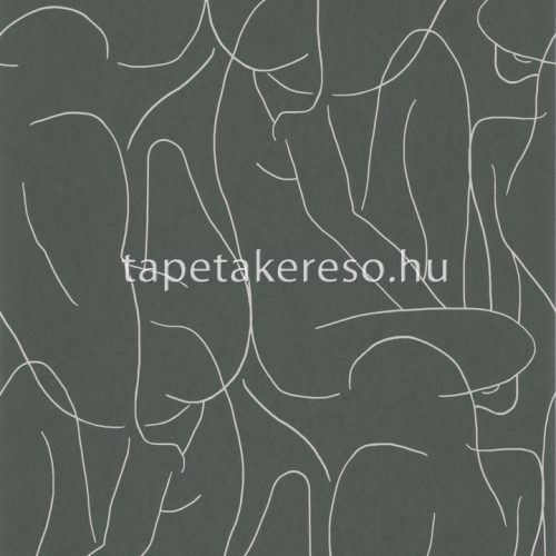 Casadeco Gallery vlies anyagú zöld, beige színű rajz modern tapéta