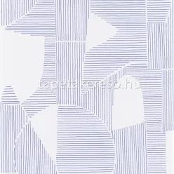   Casadeco Gallery vlies anyagú kék, fehér színű vonalas, geometriai modern tapéta