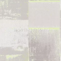   Casadeco Gallery vlies anyagú szürke, neon zöld színű koptatott, geometriai modern tapéta