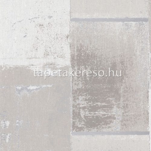 Casadeco Gallery vlies anyagú beige, szürke, ezüst színű koptatott, geometriai modern tapéta