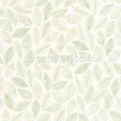   Caselio GREEN LIFE 2 vlies, vinyl anyagú zöld, fehér színű leveles modern, natural tapéta