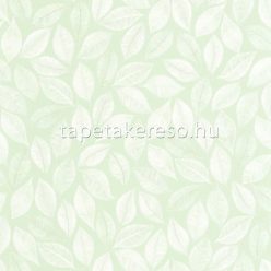   Caselio GREEN LIFE 2 vlies, vinyl anyagú zöld, fehér színű leveles modern, natural tapéta