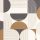 Caselio Graphic vinyl, vlies anyagú beige, barna, szürke színű geometriai modern tapéta