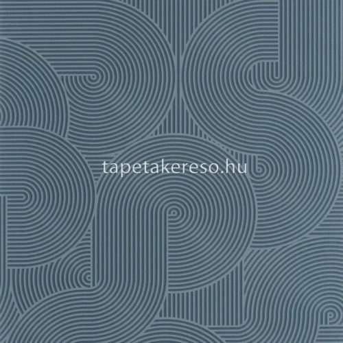 Caselio Graphic vinyl, vlies anyagú kék színű geometriai modern tapéta